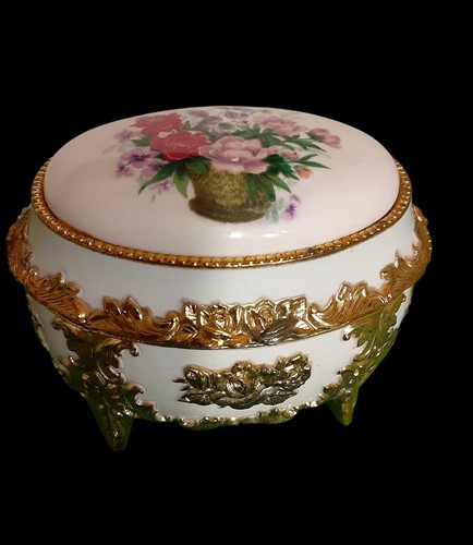 Vintage music porcelain - vintage, footed