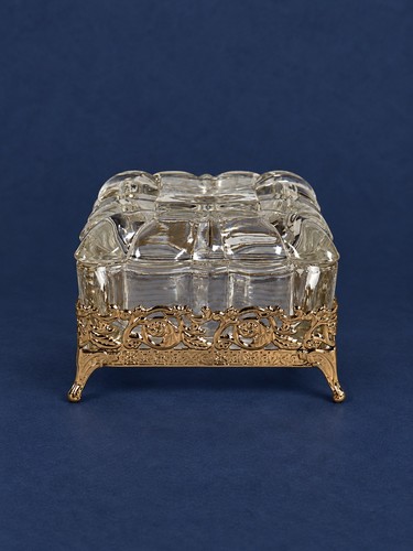Vintage clear pressed glass - vintage,